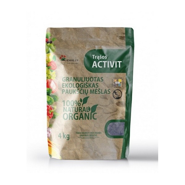 GRANULIUOTAS EKO PAUKŠČIŲ MĖŠLAS - TRĄŠOS ACTIVIT 4kg