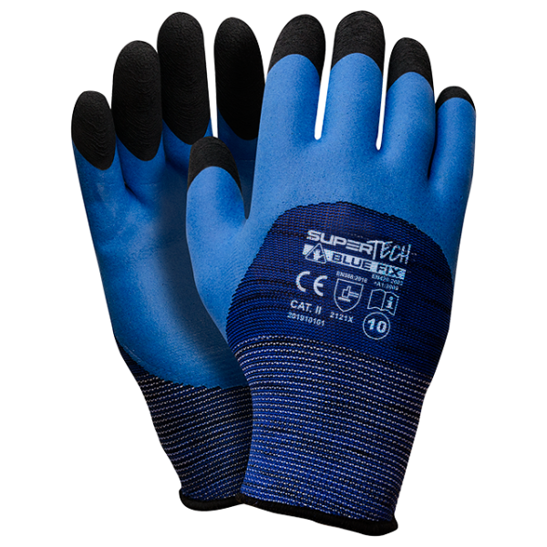 PIRŠTINĖS SUPERTECH BLUE FIX, 9 DYDIS