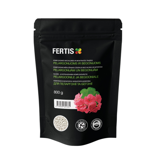 TRĄŠOS FERTIS PELARGONIJOMS IR BEGONIJOMS 0,8 KG