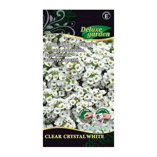 LOBULIARIJA PAJŪRINĖ CLEAR CRYSTAL WHITE