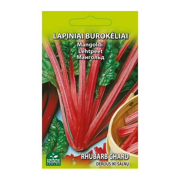 LAPINIAI BUROKĖLIAI (MANGOLDAI) RHUBARB CHARD