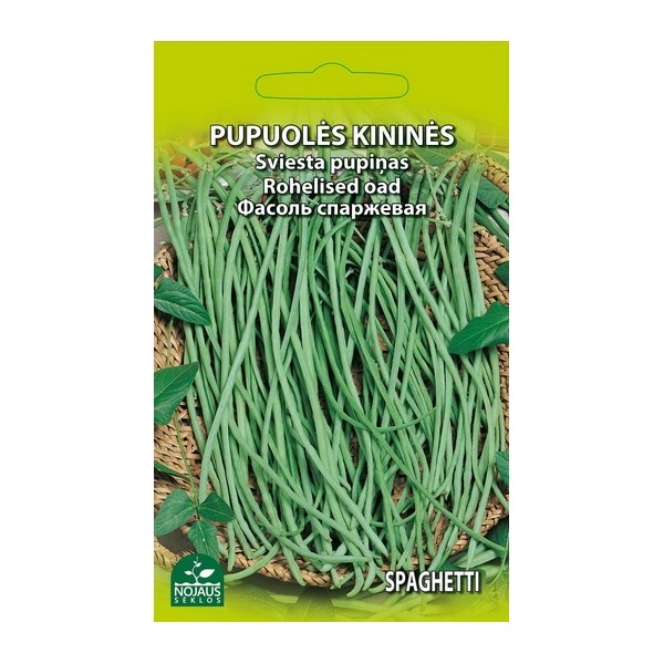DARŽINĖS VIJOKLINĖS PUPELĖS (ŠPARAGINĖS) SPAGHETTI