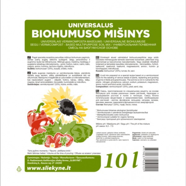 BIOHUMUSO MIŠINYS UNIVERSALUS (10 L)