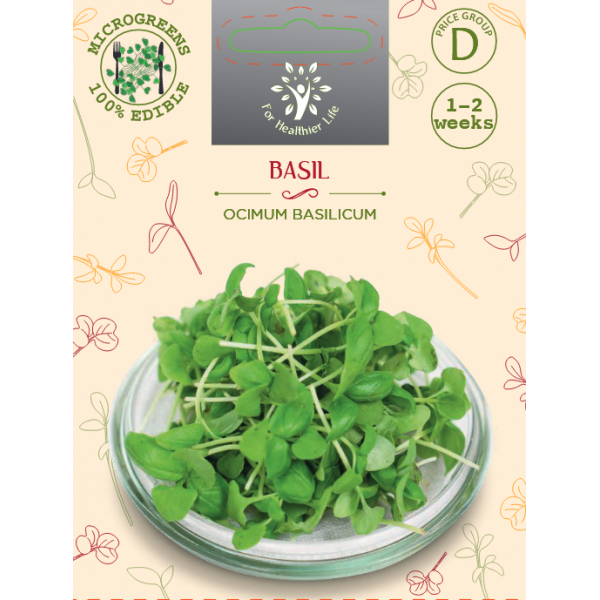 Sėklos daigams Kvapieji bazilikai 5g (OCIMUM BASILICUM)