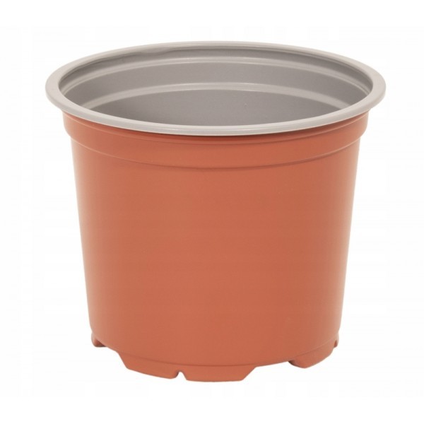 Vazonėlis daigams 400ml D-10 rudas