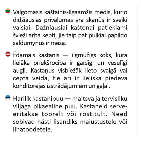 Kaštainis Saldusis (plikašaknis)