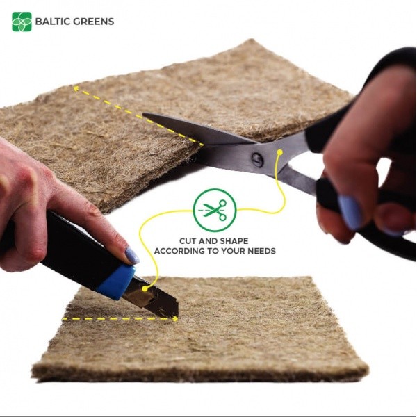 COMFORT MAT 40cm x 25cm 100% kanapių pluošto kilimėlis gyvūnėliams