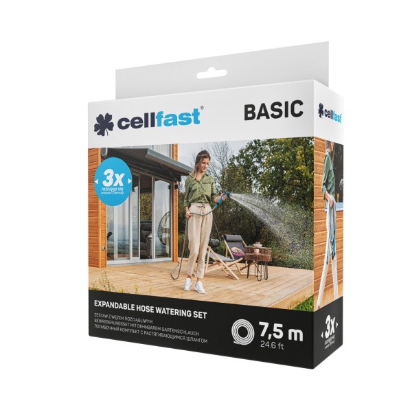 Cellfast išsiplečianti sodo žarna BASIC 7,5m