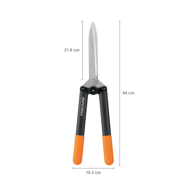 Fiskars žirklės gyvatvorėms PowerLever HS52