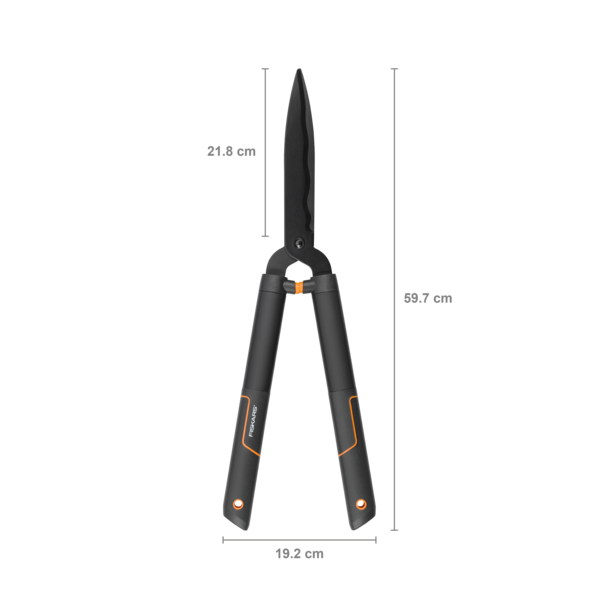 Fiskars žirklės gyvatvorėms banguotais ašmenimis SingleStep HS22