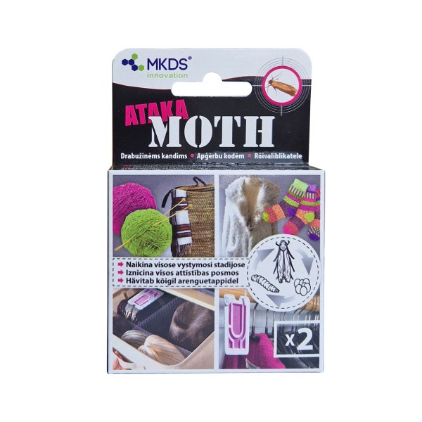 Ataka MOTH pakabukai, naikina drabužines kandis 2vnt