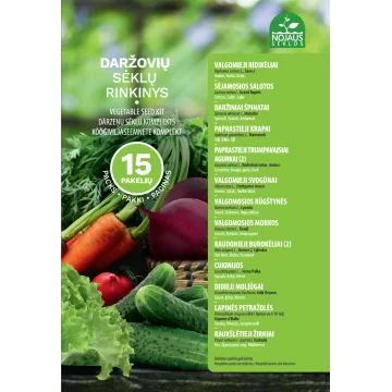 Daržovių sėklų rinkinys: 15...