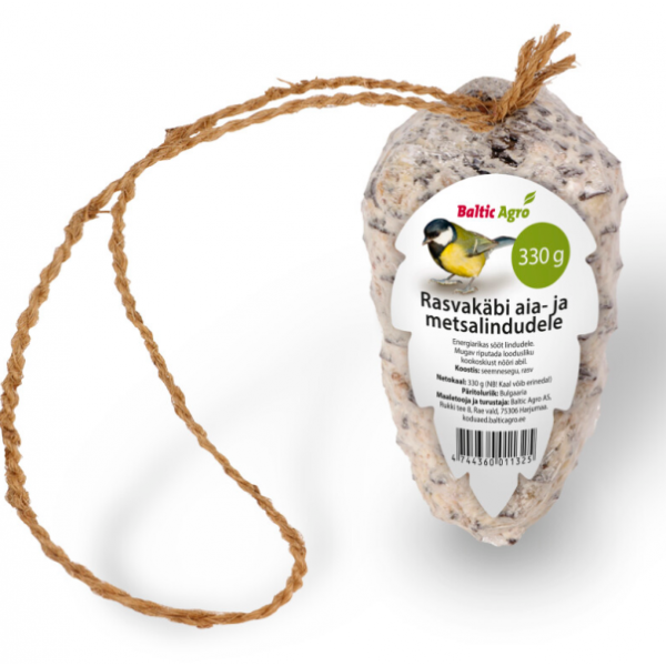 Pakabinamas paukščių lesalas "FAT CONE" 330g