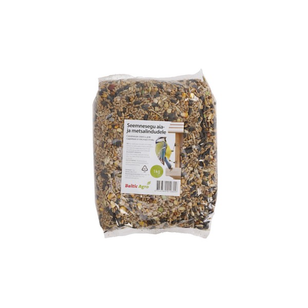 Paukščių lesalas laukiniams paukščiams, sėklų mišinys 1kg