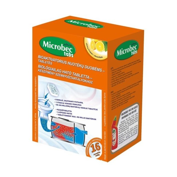Microbec tabletės nuotekų duobėms 3 x 20g