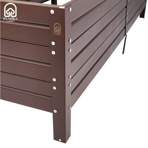 Pakelta lysvė Klasika Garden 1500 x 750 mm dažyta (Ruda RAL 8017)