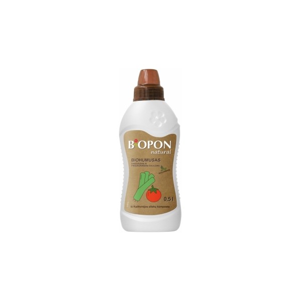 BIOPON biohumusas EKO skystos trąšos daržovėms 500ml.