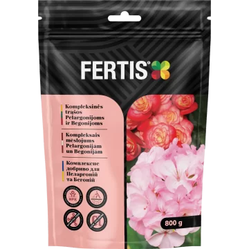 TRĄŠOS FERTIS PELARGONIJOMS...