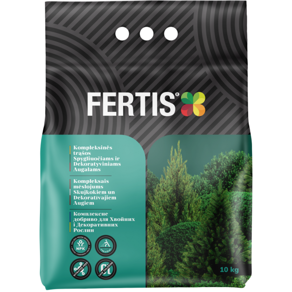 Fertis rudeninės trąšos spygliuočiams ir dekoratyviniams augalams 10kg.
