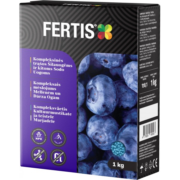 KOMPLEKSINĖS TRĄŠOS ŠILAUOGĖMS IR KITOMS SODO UOGOMS 1 KG