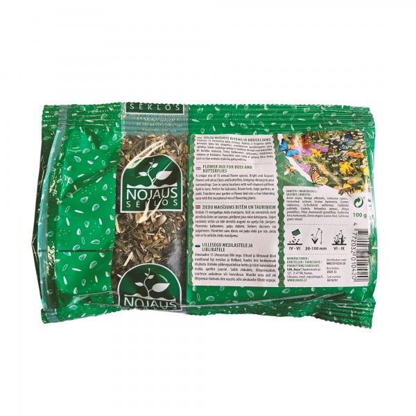 Gėlių mišinys bitėms ir drugeliams 100g.