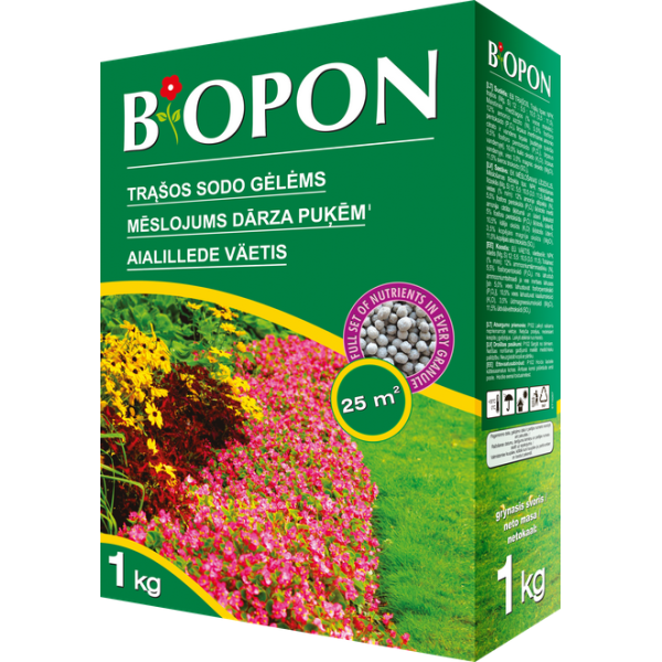 BIOPON trąšos sodo gėlėms 1kg