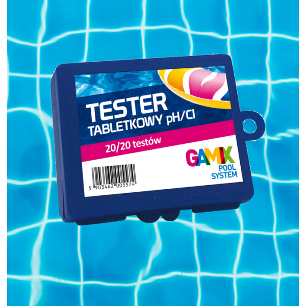 GAMIX tablečių testeris vandens savybėms PH/CL tirti. 40 testų