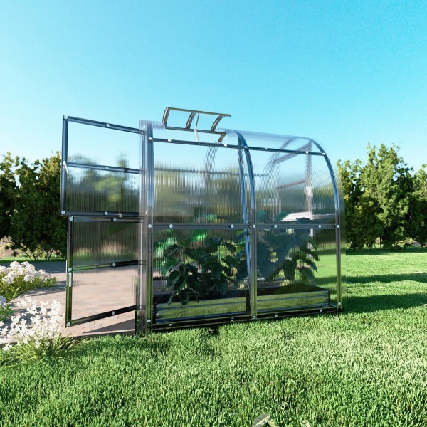 Šiltnamis KLASIKA Slim - 4 mm storio kanalinis polikarbonatas - 2 x 2 m (4 m²)