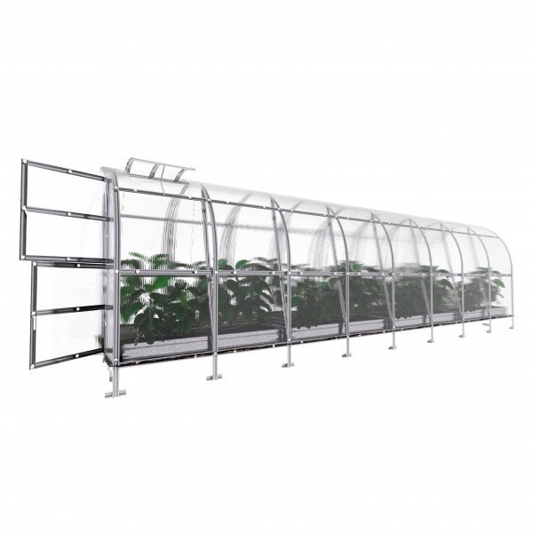 Šiltnamis KLASIKA Slim - 4 mm storio kanalinis polikarbonatas - 2 x 2 m (4 m²)