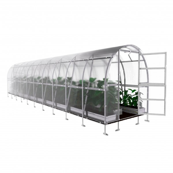 Šiltnamis KLASIKA Slim - 4 mm storio kanalinis polikarbonatas - 2 x 2 m (4 m²)