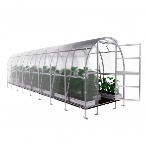 Šiltnamis KLASIKA Slim - 4 mm storio kanalinis polikarbonatas - 2 x 6 m (12 m²)