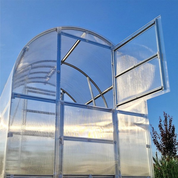 Šiltnamis KLASIKA Slim - 4 mm storio kanalinis polikarbonatas - 2 x 6 m (12 m²)