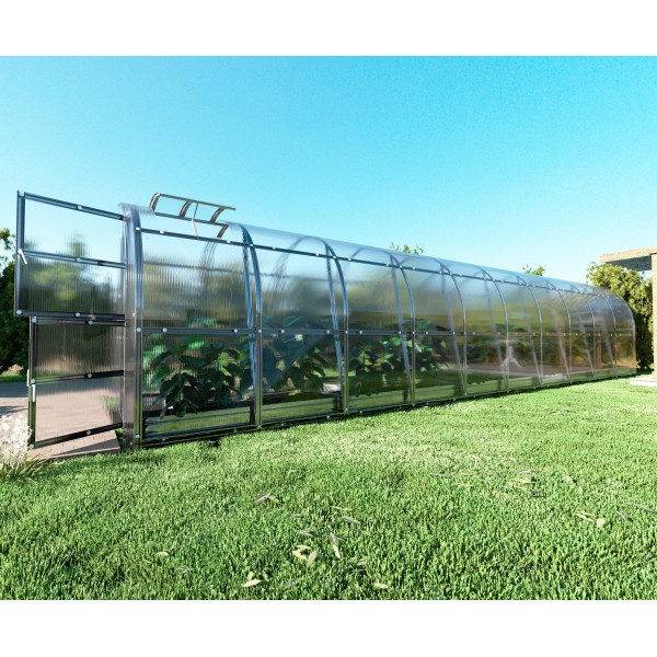 Šiltnamis KLASIKA Slim - 4 mm storio kanalinis polikarbonatas - 2 x 12 m (24 m²)