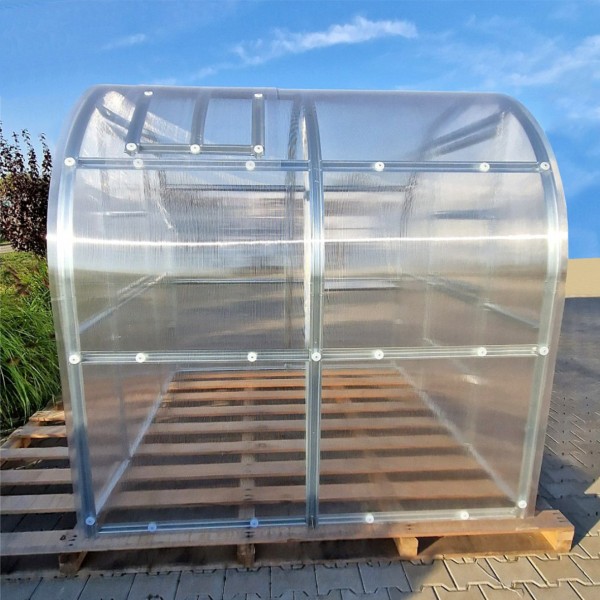 Šiltnamis KLASIKA Slim - 6 mm storio kanalinis polikarbonatas - 2 x 2 m (4 m²)