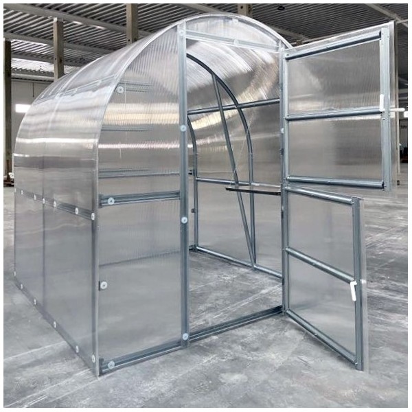 Šiltnamis KLASIKA Slim - 6 mm storio kanalinis polikarbonatas - 2 x 4 m (8 m²)