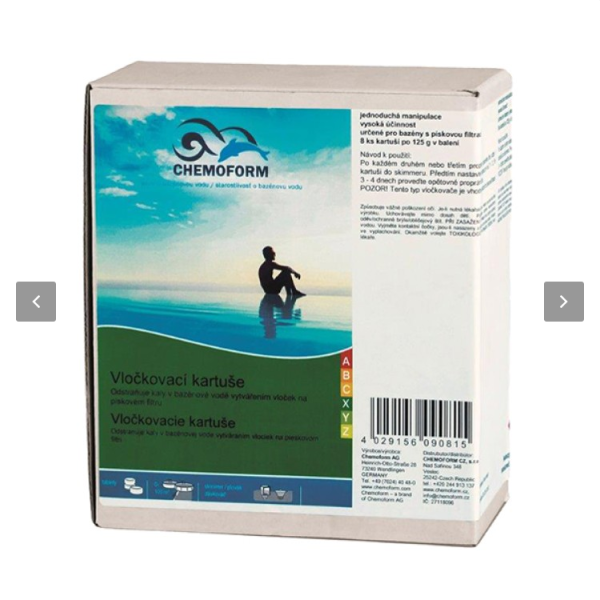 CHEMOFORM flokulianto kasetė, 1kg (8x125g)
