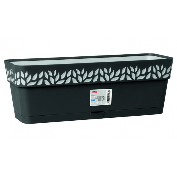 CLOE plastikinis vazonas 50cm. Antracitas