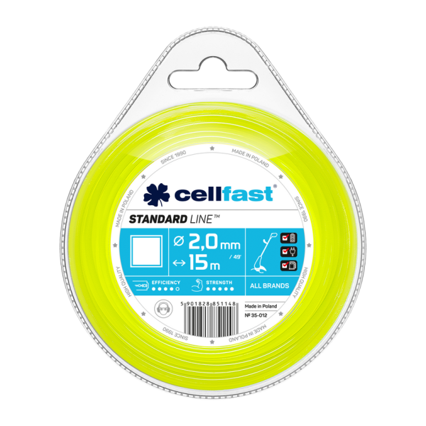 Cellfast valas trimeriui STANDARD 2mm x 15m (kvadratas)