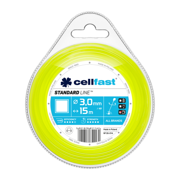 Cellfast valas trimeriui STANDARD 3mm x 15m (kvadratas)