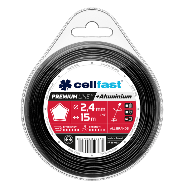 Cellfast valas trimeriui PREMIUM 2.4mm x 15m (žvaigždė)