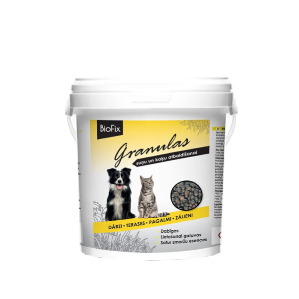 BIOFIX Pet stop granulės nuo šunų ir kačių 1 kg