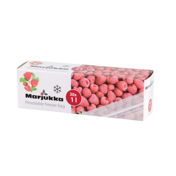 MARJUKKA šaldymo maišeliai su užtrauktuku 1 l 30 vnt