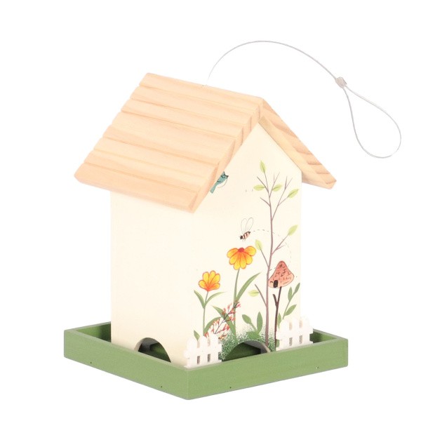 GARDEN & FUN medinė pakabinama paukščių lesykla 18 x 18 x 25 cm