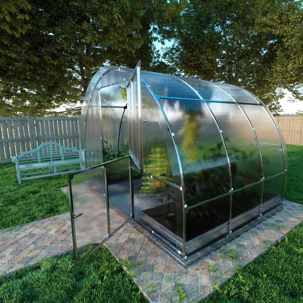 Šiltnamis KLASIKA TUBE arkinis 3 x 4 m (12 m²), 4mm storio danga