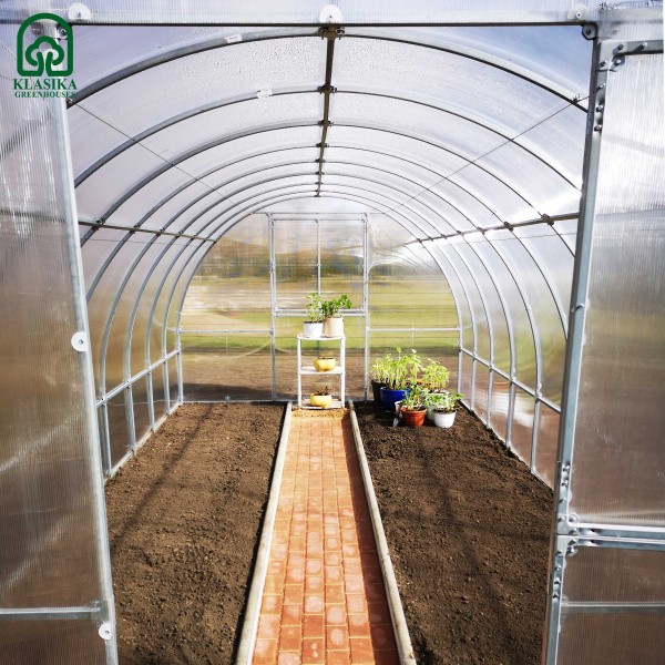 Šiltnamis KLASIKA TUBE arkinis 3 x 4 m (12 m²), 4mm storio danga