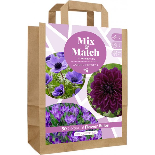 Gėlių svogūnėlių rinkinys Indigo Empress 50 sv.