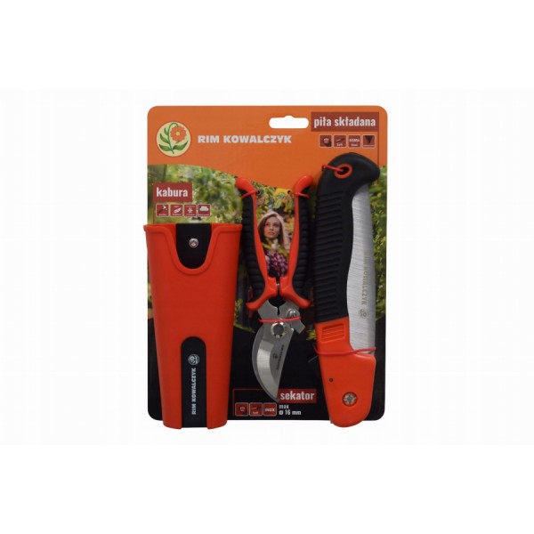 Sodo įrankių rinkinys raudonas