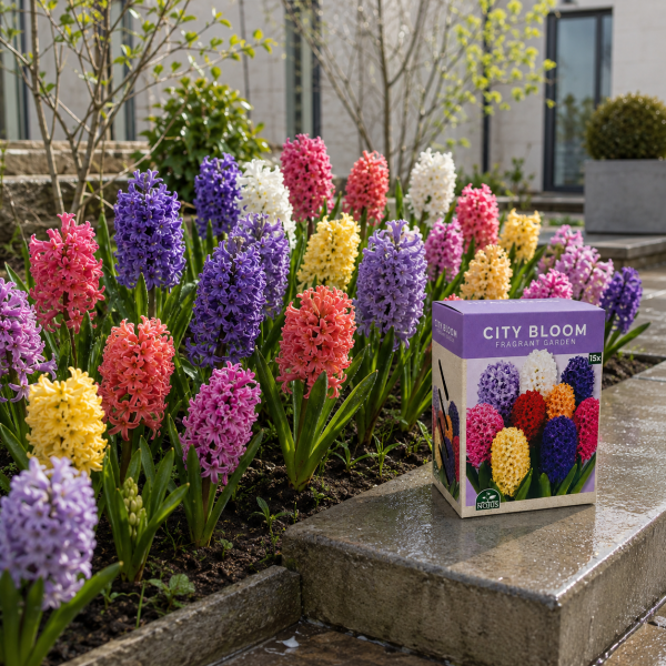 Miesto žiedai hiacintų svogūnėlių rinkinys „Fragrant Garden“ 20 sv.