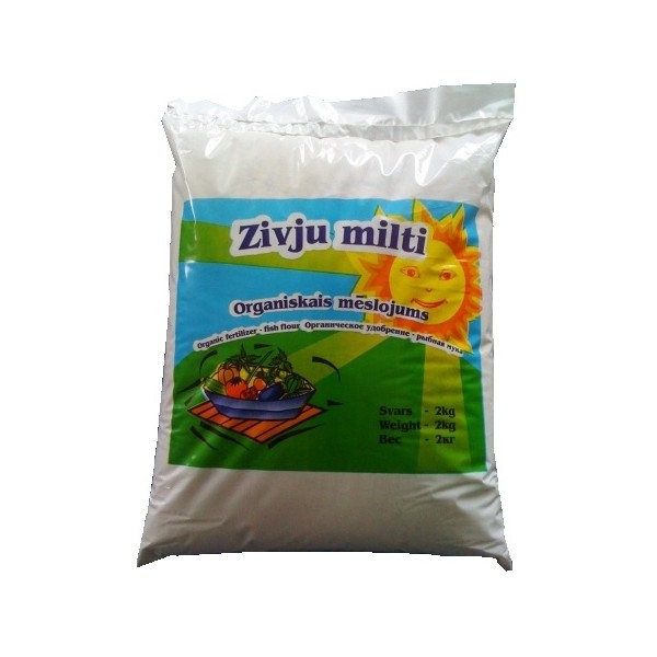 ORGANINĖS TRĄŠOS-ŽUVŲ MILTAI 2kg.