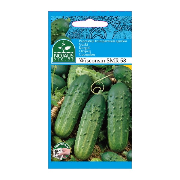 PAPRASTIEJI TRUMPAVAISIAI AGURKAI WISCONSIN SMR 58